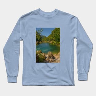 Una River at Bottom of Strbacki Buk in Bosnia Long Sleeve T-Shirt